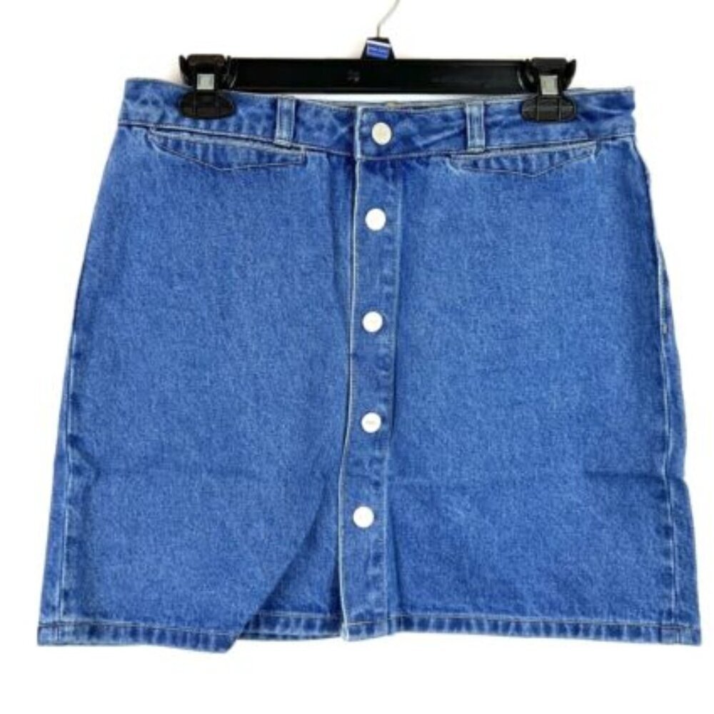 Paige Women’s Esma High Rise Blue Denim Skirt Size 29/Medium